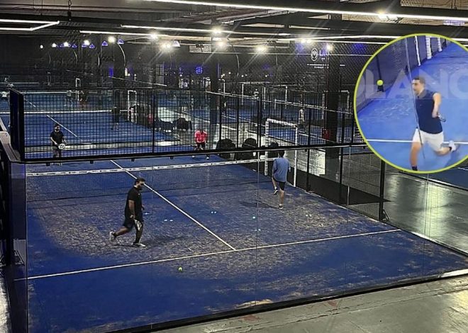 Incroyable à Quilmes : un smash déclenche le système d’alarme et inonde une piste de padel — la séquence devenue virale